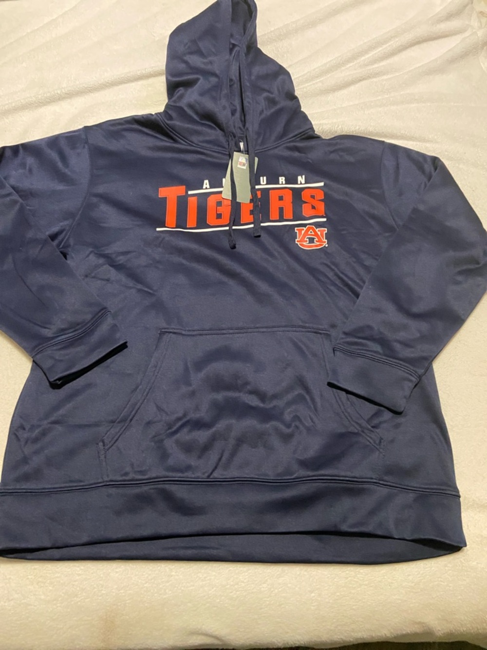 Pro Edge Navy Hoodie with Orange Accent